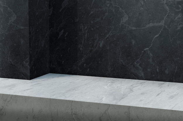 Marble product backdrop with blank space