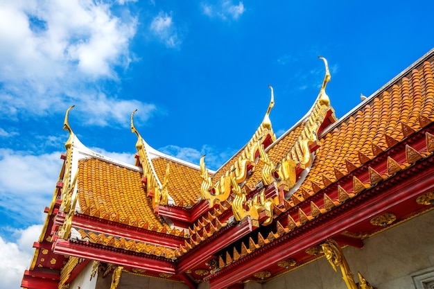 Marble Temple in Bangkok, Thailand.