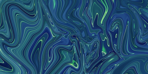 Marbled blue abstract background Liquid marble pattern