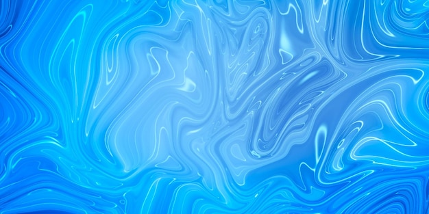 Marbled blue abstract background Liquid marble pattern