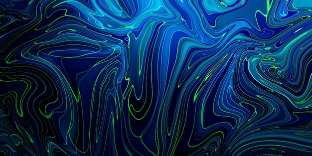 Marbled blue abstract background Liquid marble pattern