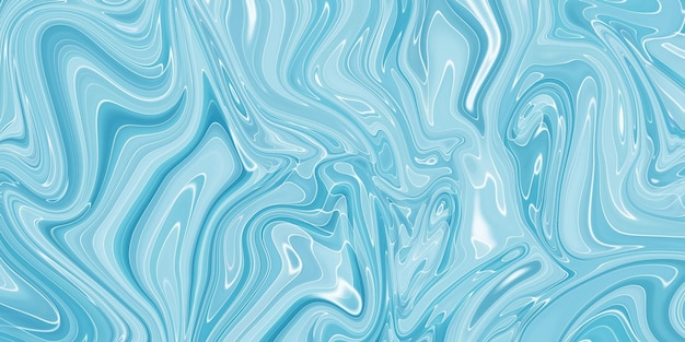 Marbled blue abstract background Liquid marble pattern