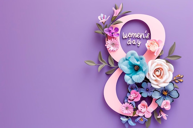 Free photo march 8 background for international women39s day soft purple background