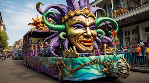 Mardi gras celebration in new orleans