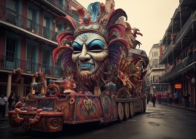 Free photo mardi gras celebration in new orleans