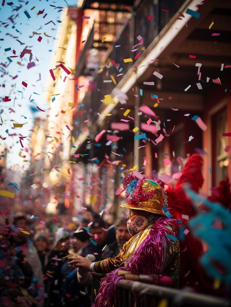 Mardi gras celebration in new orleans