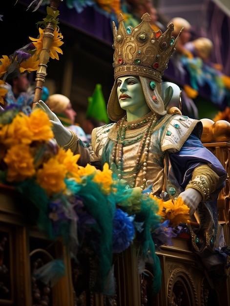 Free Photo mardi gras celebration in new orleans