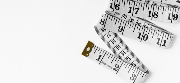 Free photo measuring tape still life