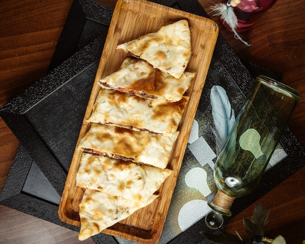 Free photo meat pide on the table