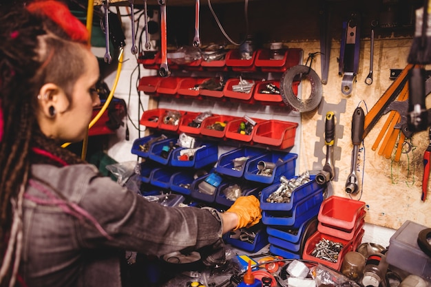 Mechanic working in workshop