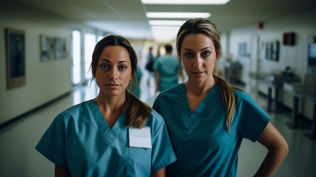 Free Photo medical nurses working together at the hospital