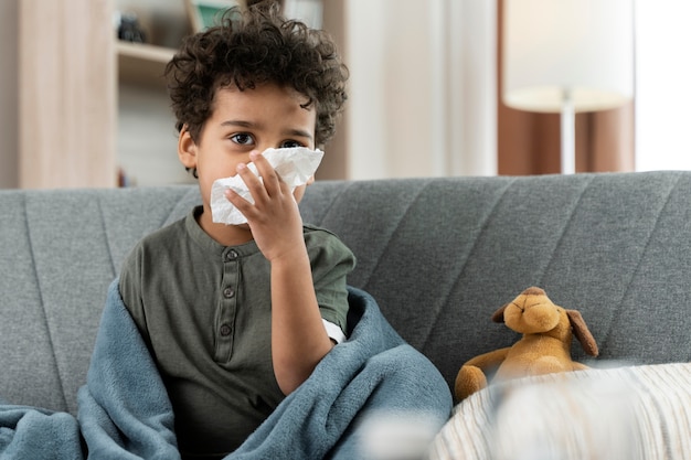 Medical teleconsultation for sick patient at home