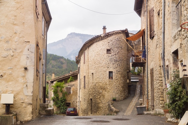 Free Photo the medieval street.