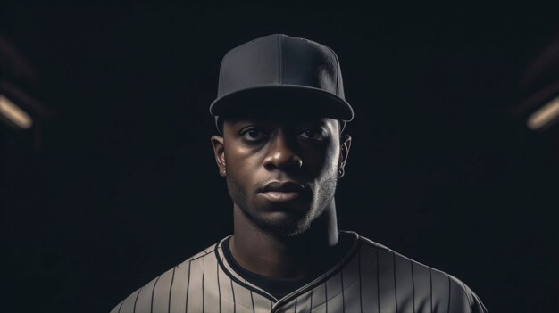 Medium shot baseball player portrait