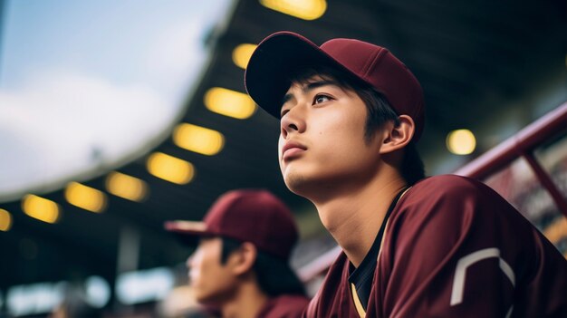 Medium shot baseball players on field