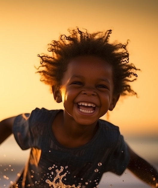 Free photo medium shot boy relaxing in nature