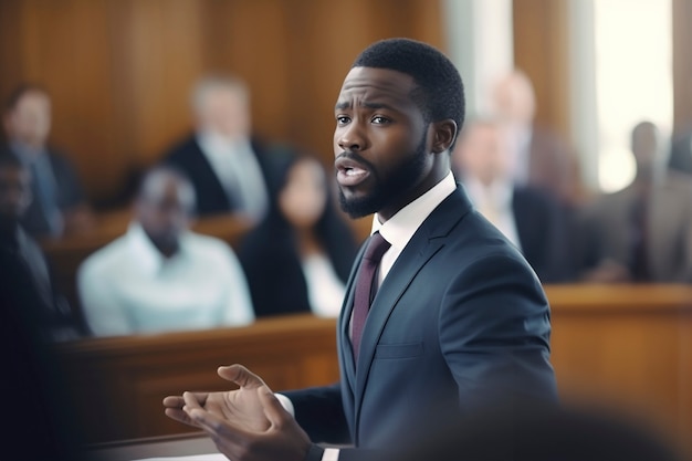 Medium shot man working as a lawyer