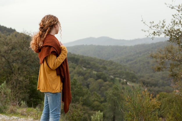 Free Photo medium shot woman in nature