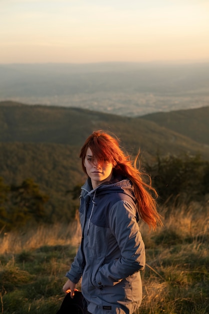 Free Photo medium shot woman in nature