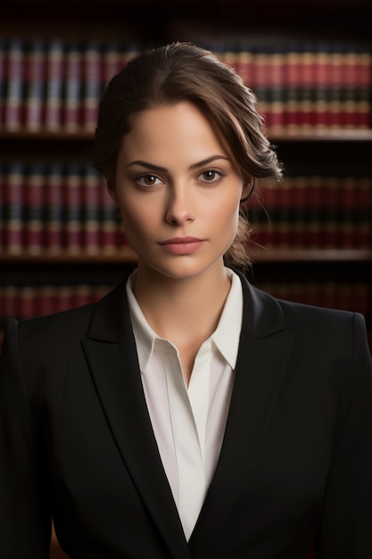 Medium shot woman working as a lawyer