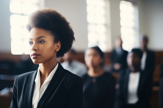 Free photo medium shot woman working as a lawyer