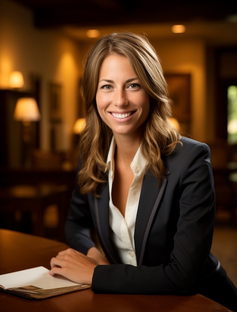 Free Photo medium shot woman working as a real estate agent