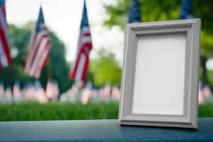 Free photo memorial day frame still life