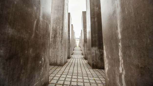 Free Photo memorial to the murdered jews of europe in berlin downtown germany