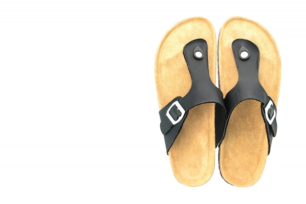 Men leather sandal and flip flop shoes