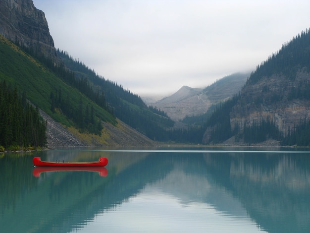 Mesmerizing view of Lake Louise in Banff National Park, Alberta, Canada