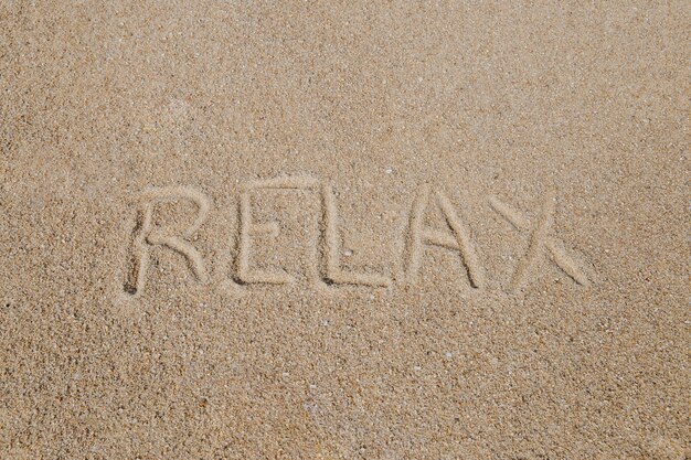 Message on sandy beach