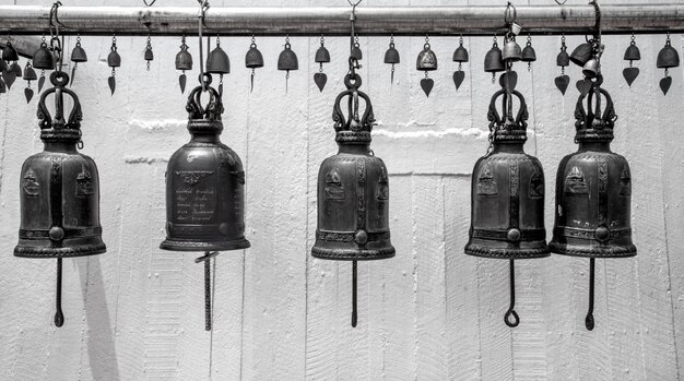 metal bell near the Buddhist temple