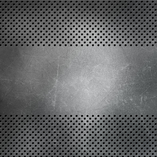 Free photo metal texture with holes