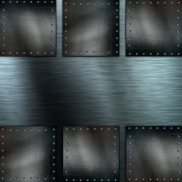 Free photo metal texture with plates