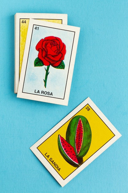 Free photo mexican traditional cards game