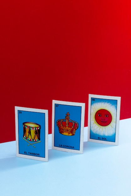 Free photo mexican traditional cards game