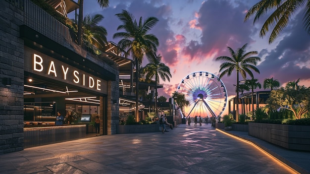 Miami bayside landscape