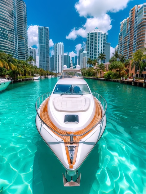 Free photo miami bayside landscape