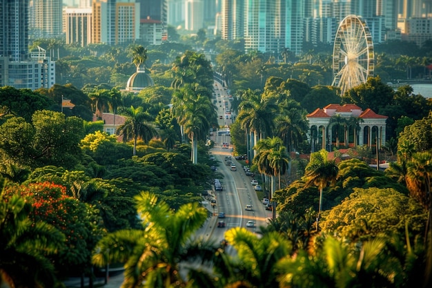 Free Photo miami bayside landscape