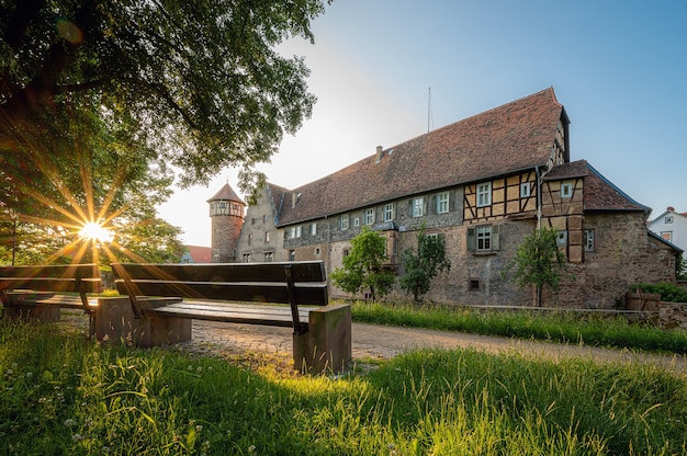 Michelstadt in the Odenwald is a beautiful old city in germany