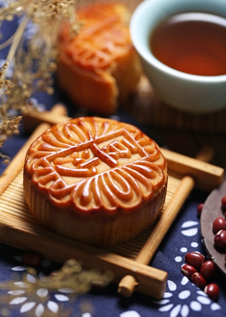 Free Photo mid autumn moon cake