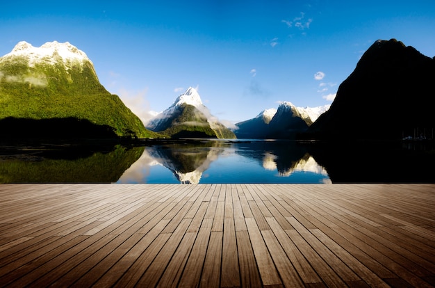 Free photo milford sound new zealand travel destination concept