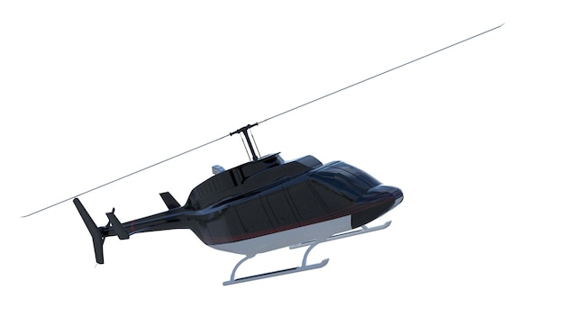 Free photo military helicopter render 3d illustration