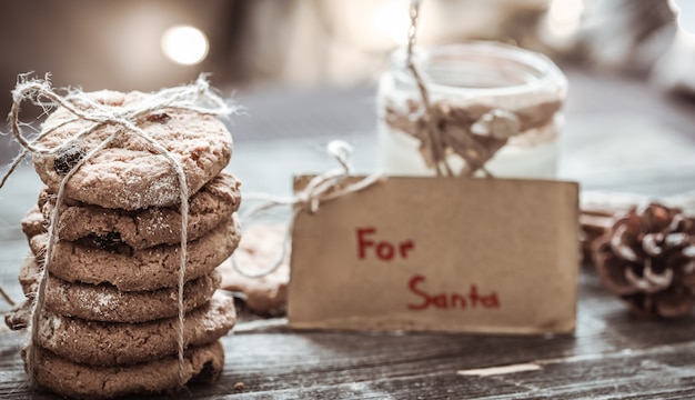 milk and cookies for Santa