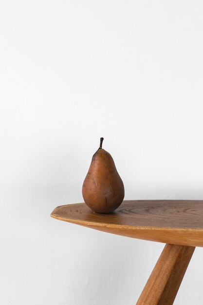 Minimal abstract concept pear front view