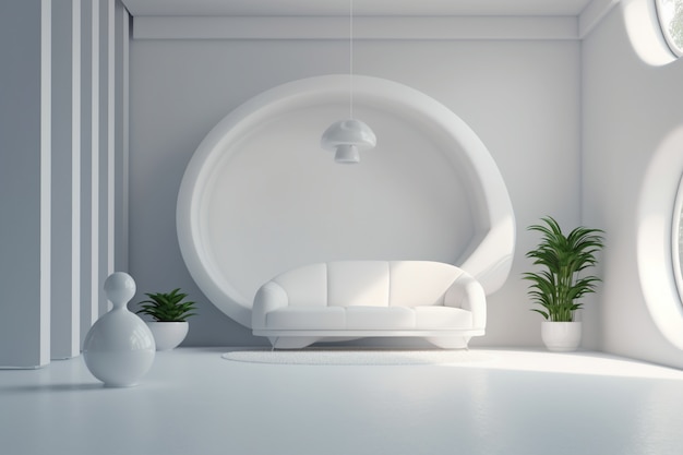 Free Photo minimal amazing interior design