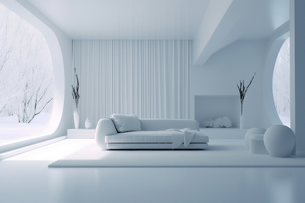 Free Photo minimal amazing interior design