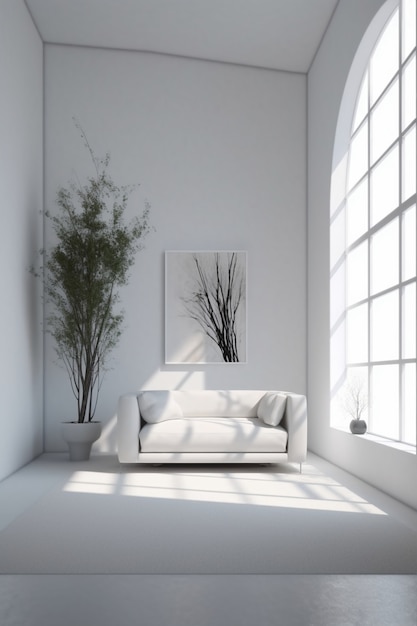 Free Photo minimal amazing interior design