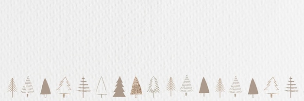 Minimal gold Christmas social media banner with design space