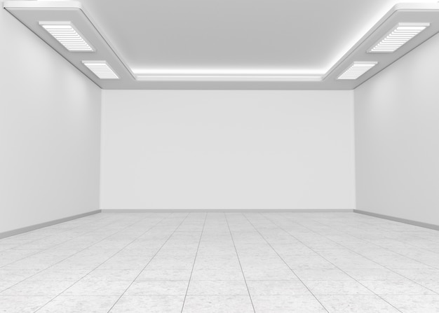 Free photo minimal rooms and walls with lighting effects in 3d rendering